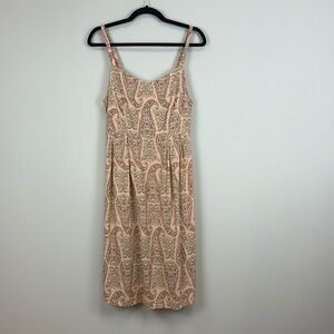 Old Navy Maternity Dress Pink Paisley Print Medium